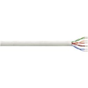 Síťový kabel F/UTP Cat 6 LogiLink Q2100U, nestíněný, 100 m, šedá