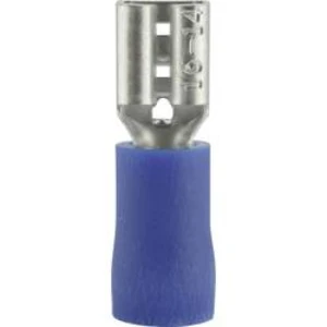 Faston zásuvka Vogt Verbindungstechnik 3905 4.8 mm x 0.8 mm, 180 °, částečná izolace, modrá, 1 ks