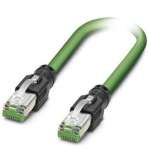 Síťový kabel RJ45 Phoenix Contact 1418413, CAT 5, CAT 5e, SF/UTP, 30.00 cm, zelená