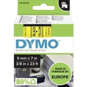 Páska do štítkovače DYMO 40918 (S0720730), 9 mm, D1, 7 m, černá/žlutá