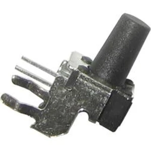 Tlačítko bez aretace TE Connectivity 1-1825027-1, 24 V/DC, 0.05 A, černá, 1x vyp/(zap), N/A