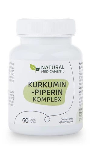 Natural Medicaments Kurkumin-piperin komplex 60 tablet