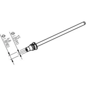 Konický odsávací hrot Ersa 0742ED1548H/SB 0742ED1548H/SB, 79.25 mm, 1 ks
