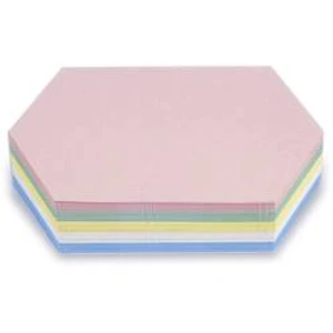 Magnetoplan 112502410 moderační karta růžová, zelená, žlutá, bílá, modrá plást , šestiúhelníkový 297 mm x 165 mm 250 ks/bal. 250 ks