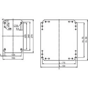 Montážní deska Schneider Electric NSYMM3025, pozinkovaná ocel, (d x š) 300 mm x 250 mm, 1 ks