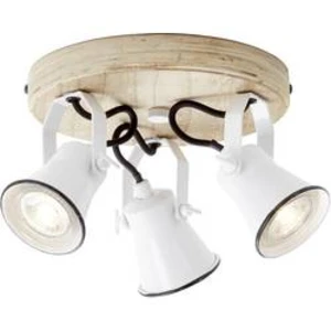 Stropní lampa LED GU10 15 W Brilliant Seed 82234/05 bílá, dřevo (světlé)