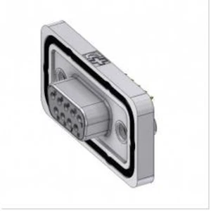 D-SUB zásuvka Deltron Connectors 180 °, pólů 9, pájené, piny, 1 ks
