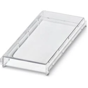 Kryt pouzdra na DIN lištu Phoenix Contact EMG 90-H 7,5MM KLAR 100 x 7.5 , 5 ks