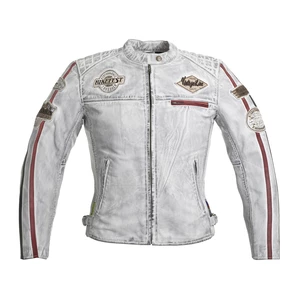 Dámská kožená moto bunda W-TEC Sheawen Lady White  bílá  XL