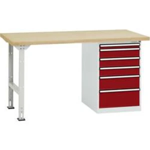 Dílenském COMBI model 2 s multiplex deska, Šxhxv = 1500 x 700 x 840 mm Manuflex TP5088.3003 TP5088.3003