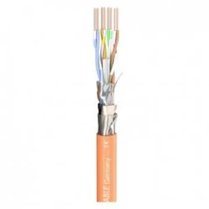 Ethernetový síťový kabel CAT 6A Sommer Cable 580-0465FC, F/FTP, oranžová, metrové zboží
