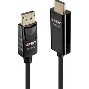 HDMI / DisplayPort kabelový adaptér LINDY [1x zástrčka DisplayPort - 1x HDMI zástrčka] černá 2.00 m