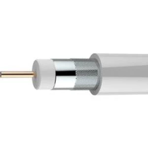 Koaxiální kabel Axing SKB 88-03, 75 Ω, 85 dB, bílá, metrové zboží