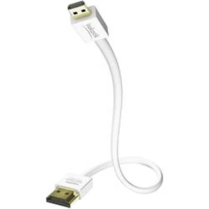 HDMI kabel Inakustik [1x HDMI zástrčka - 1x micro HDMI zástrčka D] bílá 3.00 m