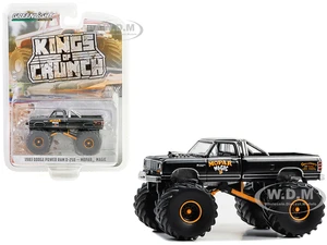 1983 Dodge Power Ram D-250 Monster Truck Black "Mopar Magic" "Kings of Crunch" Series 14 1/64 Diecast Model Car by Greenlight