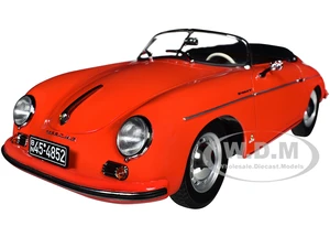 1954 Porsche 356 Speedster Red 1/18 Diecast Model Car by Norev