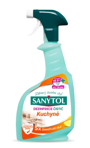 Sanytol Dezinfekční odmašťující čistič na kuchyně 500 ml