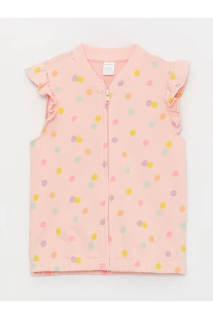 LC Waikiki College Collar Polka Dot Baby Girl Vest