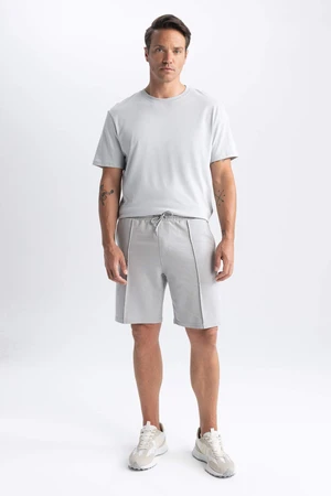 DEFACTO Slim Fit Sweatshirt Fabric Shorts