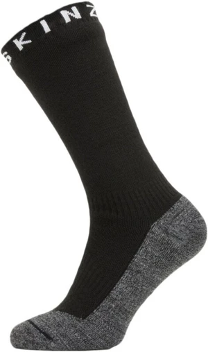 Sealskinz Waterproof Warm Weather Soft Touch Mid Length Sock Black/Grey Marl/White S Cyklo ponožky