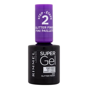 RIMMEL LONDON Super Gel Lak na nehty Top Coat 002 Glitter Finish 12 ml