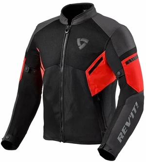 Rev'it! Jacket GT-R Air 3 Black/Neon Red L Textilní bunda