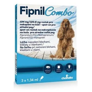 FIPNIL Combo 134/120,6mg M Dog Spot-on 3x1,34ml