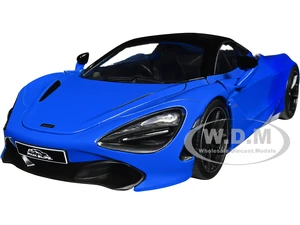 McLaren 720S Blue and Dark Blue with Black Top "Pink Slips" Series 1/24 Diecast Model Car by Jada