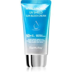 Farmstay Hyaluronic UV Shield Sun Block Cream ochranný pleťový krém s kyselinou hyaluronovou SPF 50+ 70 g