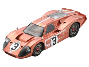 Ford GT40 MK IV 3 Mario Andretti - Lucien Bianchi "24 Hours of Le Mans" (1967) with Acrylic Display Case 1/18 Model Car by Spark