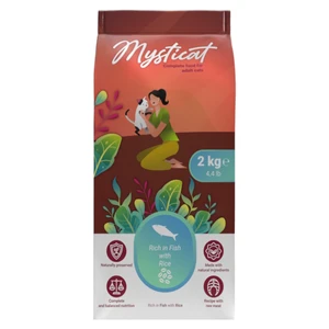 KRAFTIA Mysticat Adult Fish & Rice granule pro kočky, Hmotnost balení: 2 kg