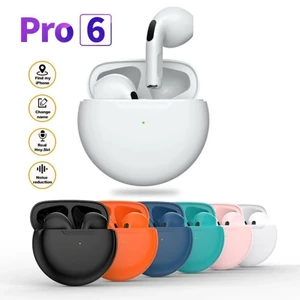 Wireless Headphones Air Pro 6 TWS Bluetooth Earphone Earbuds Bass Headset with Mic for Samsung Apple iPhone Huawei Xiaomi