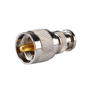 Superbat BNC Male to UHF PL-259 Plug Straight for Wifi Antenna RF Coaxial Adapter Connector
