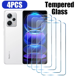 4PCS Screen Protector For Redmi Note 12 11 10 9 8 Pro Plus 5G Tempered Glass for Xiaomi Redmi 10 9C 9A Note 10S 9T 9S 8T Glass