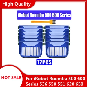 HEPA brush Filter Replacement for iRobot Roomba 500 600 Series 536 550 551 620 650 Vacuum Cleaner parts accessories