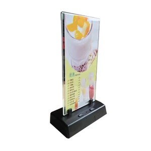 10pcs 433.92mhz Frequency Restaurant Call Bell Button With Menu Holder Table Calling Buzzer Guest Pager for Cafe Shop K-G2