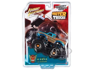 "Tiki Terror" Monster Truck "Who do Voo Doo" with Black Wheels "Monster Trucks" Series 1/64 Diecast Model by Johnny Lightning