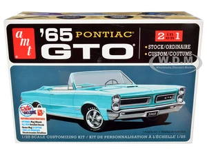 Skill 2 Model Kit 1965 Pontiac GTO 2-in-1 Kit 1/25 Scale Model by AMT