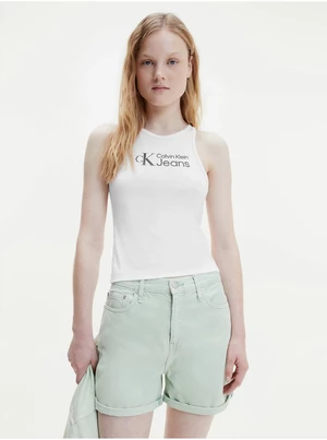 White Women's Tank Top Calvin Klein Jeans - Women