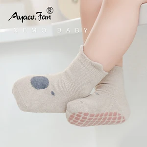 Toddler Socks Newborn Baby Soft Prewalker Spring Exquisite Cotton Girl Autumn Rubber Skidproof Kids Infant Boy Cartoon Sock 0-5T