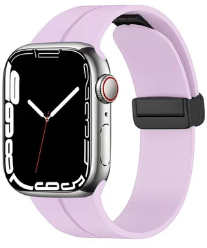 4wrist Silikonový řemínek s magnetickou sponou pro Apple Watch 38/40/41 mm - Lavender