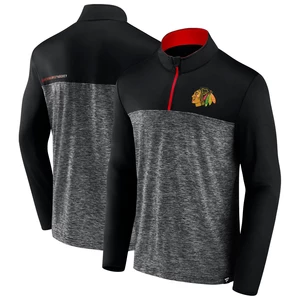 Pánská mikina Fanatics  Mens Iconic Defender 1/4 Zip Chicago Blackhawks