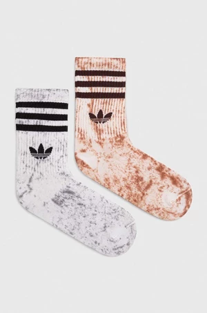 Ponožky adidas Originals 2-pack šedá barva