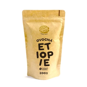 Káva Zlaté Zrnko - Etiopie - "OVOCNÁ" 1 kg MLETÁ: Mletí na domácí espresso kávovar a zalévání - turka (jemné)