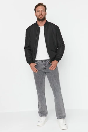 Trendyol sivé džínsy regular fit