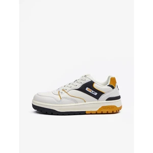 Replay Boty Scarpa Off Wht Black Yellow - Pánské