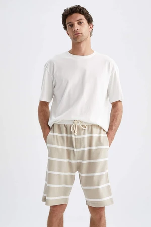 DEFACTO Comfort Fit Striped Shorts