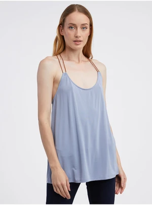 Light blue women's tank top CAMAIEU - Womens