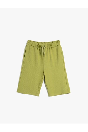 Koton Tie Waist Shorts Basic Pocket Cotton Cotton