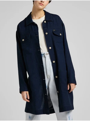 Dark Blue Denim Shirt Light Coat Lee - Women